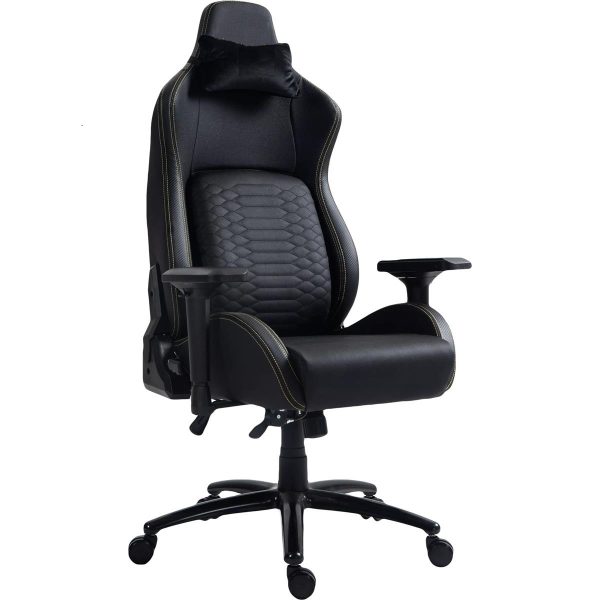 Gaming Chair with Footrest Speakers Video Game Chair Ergonomic